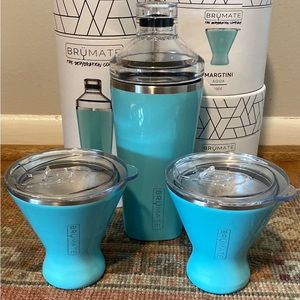 Brumate Shaker + Martini Glasses